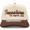 Impostores de Nuevo León beige and brown embroidered baseball cap